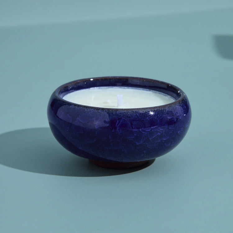 Leather & Sandalwood KILN Tea Lights Navy