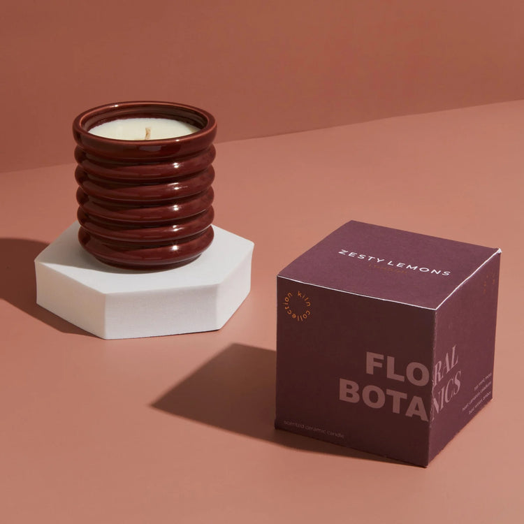Floral Botanics Candle Burgundy KILN