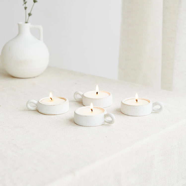 Scandi Tea Lights Box of 4 Lemon & Lavender
