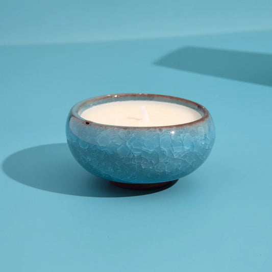 Amber & Bergamot KILN Tea Lights Sky Blue