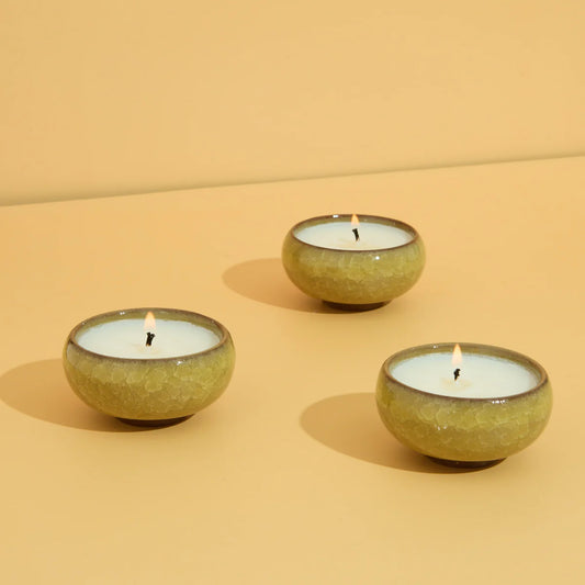 Lemon & Lavender KILN Tea Lights Yellow