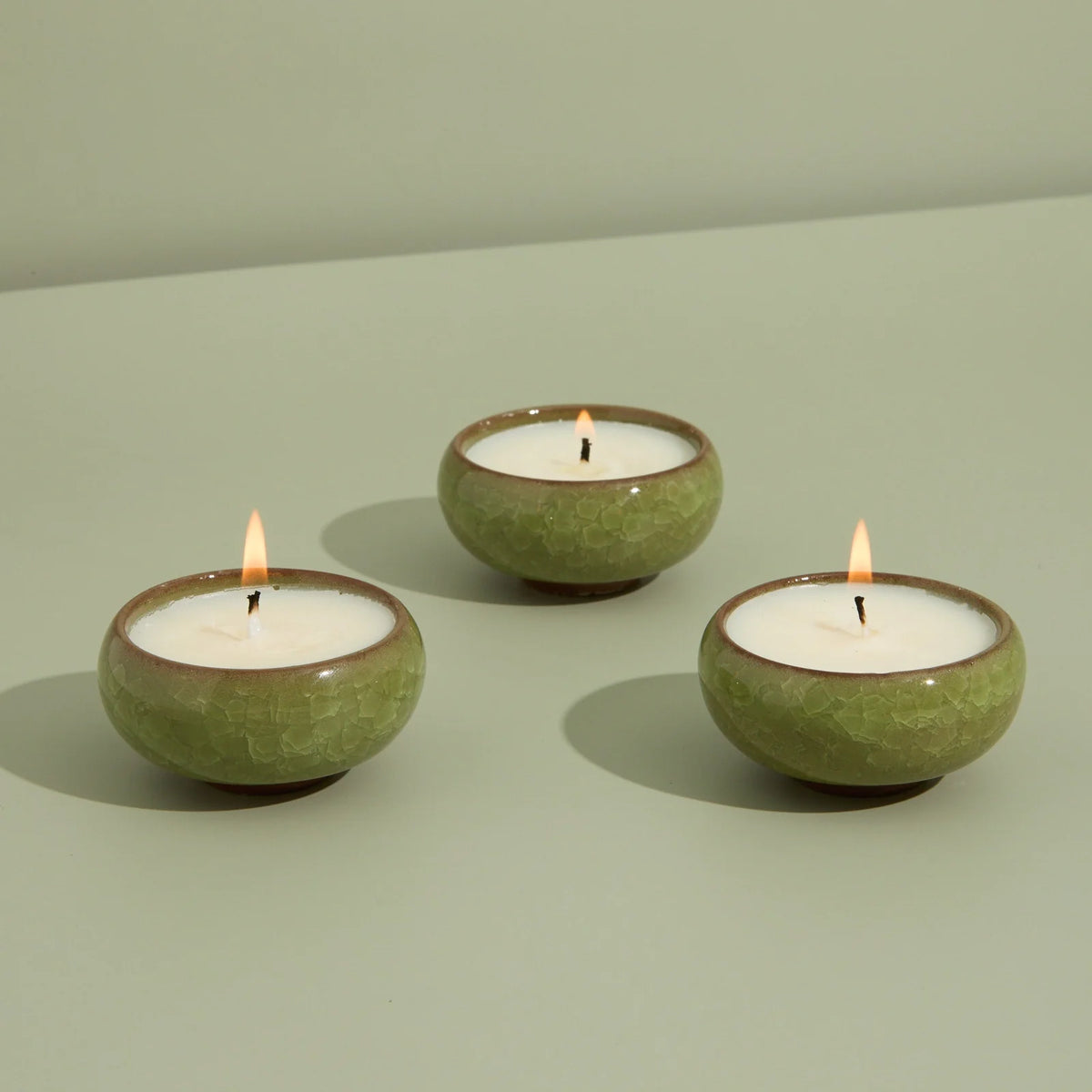 Elderflower & Coconut KILN Tea Lights Olive