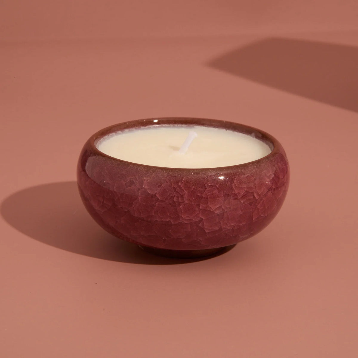 Floral KILN Tea Lights Burgundy