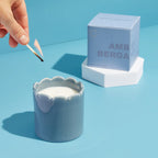 Amber & Bergamot Scalloped Candle Sky Blue