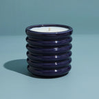 Leather & Sandalwood Candle KILN Navy