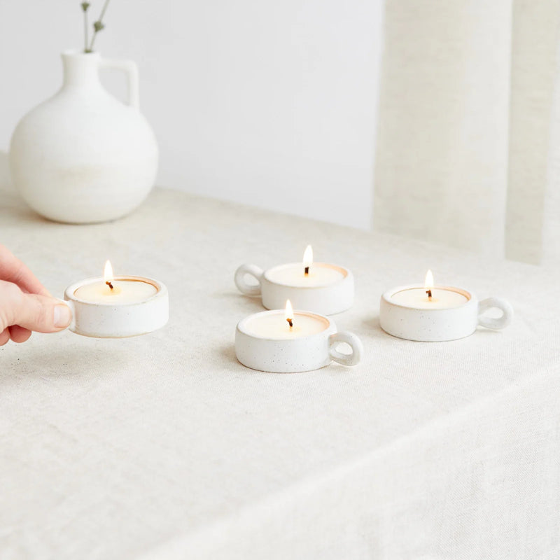 Scandi Tea Lights Box of 4 Lemon & Lavender