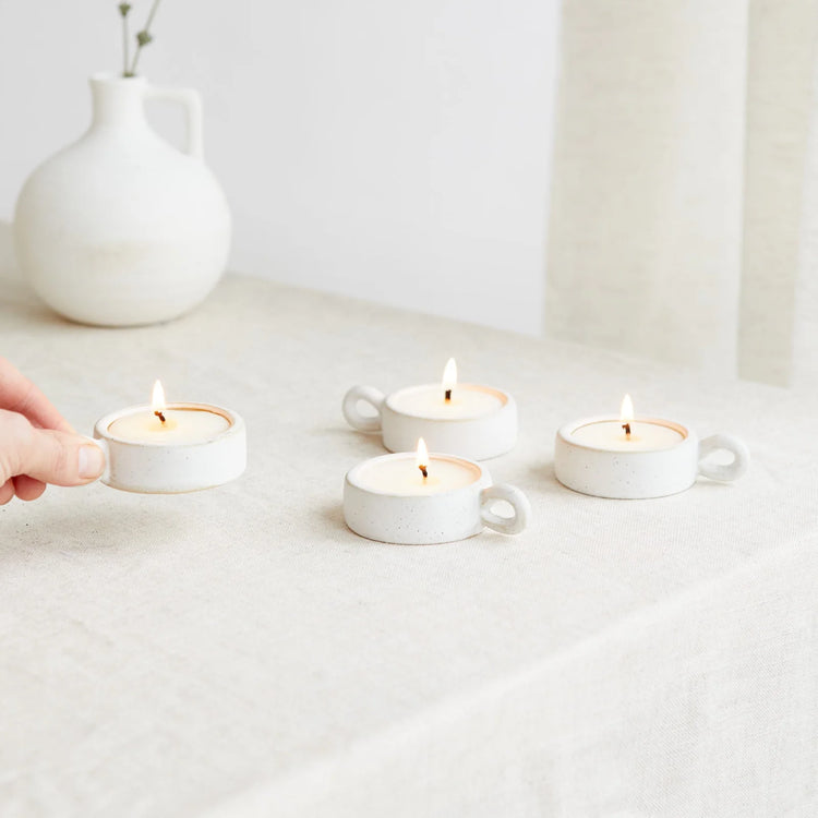 Scandi Tea Lights Box of 4 Lemon & Lavender
