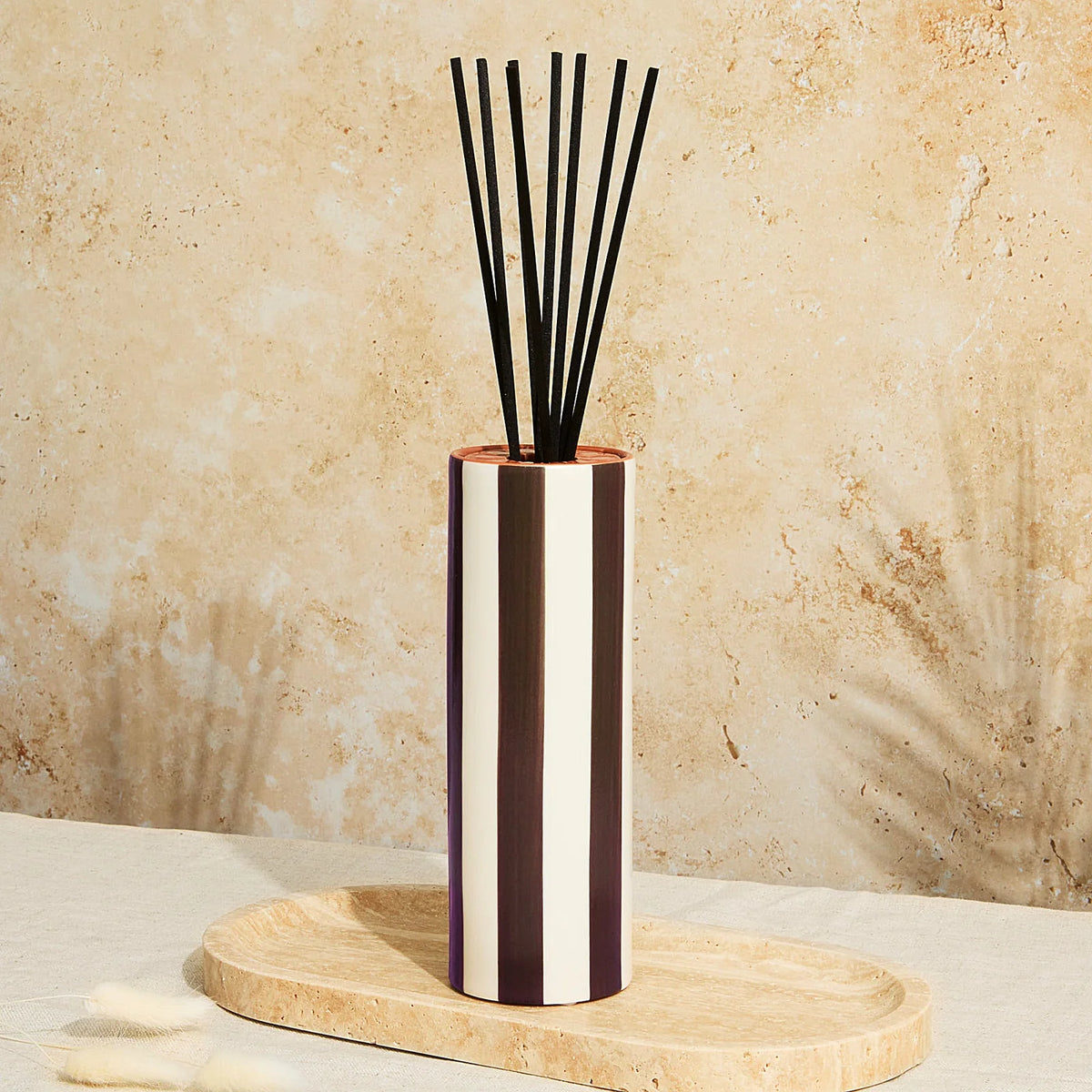 Tomato Leaf Marrakesh Chocolate Striped Diffuser