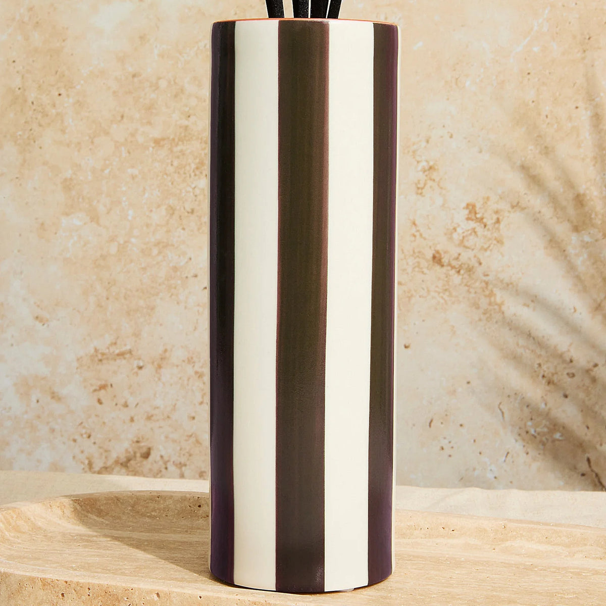Tomato Leaf Marrakesh Chocolate Striped Diffuser