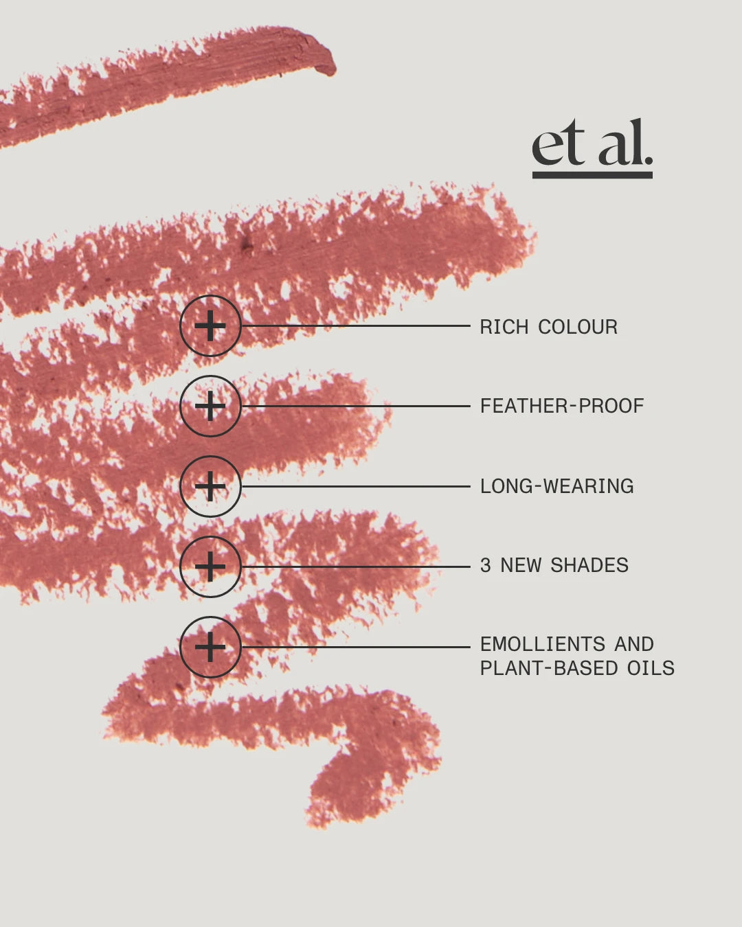 et al. Lip Liner — rich colour, feather-proof, long-wearing
