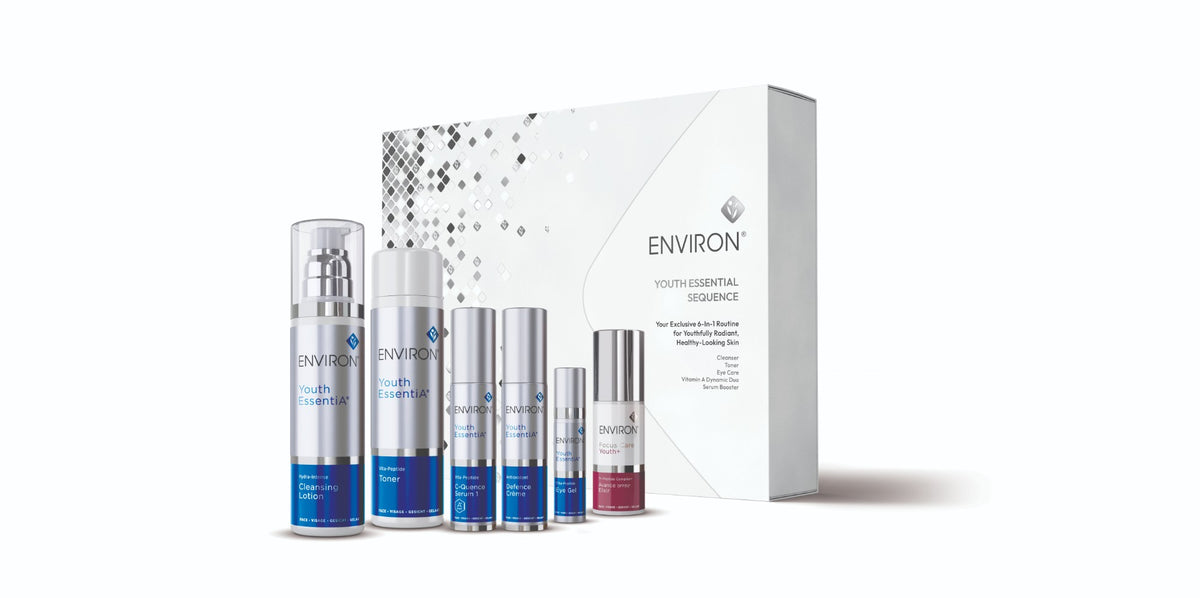 Environ Youth Essential Sequence holiday gift set — box with full routine